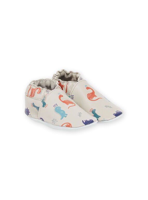 Babbucce in pelle morbida con stampa dinosauri PUCHOSDINO / 22XK3842D3SJ906