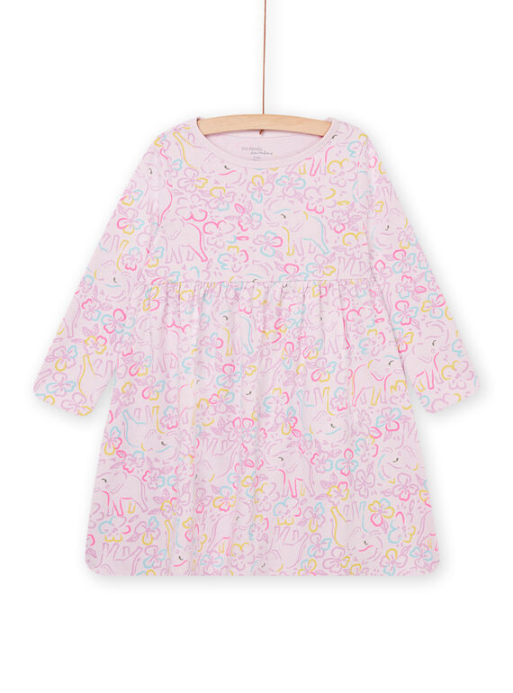 Camicia da notte maniche lunghe con stampa a fiori ed elefante PEFACHUELE / 22WH1111CHNH700