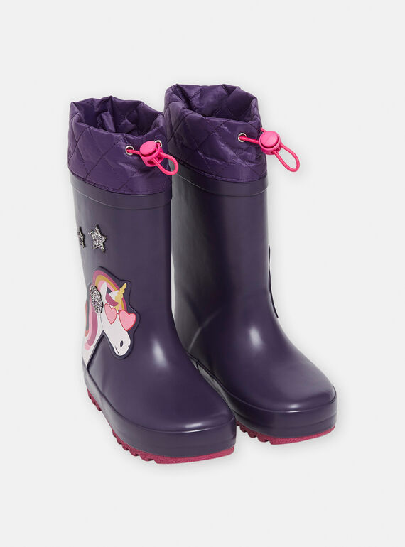 Stivali da pioggia viola SAPLUICORN / 23XK3511D0C708