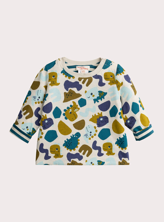T-shirt reversibile a maniche lunghe per bambino  VUKLITEE1 / 24WG1041TML811
