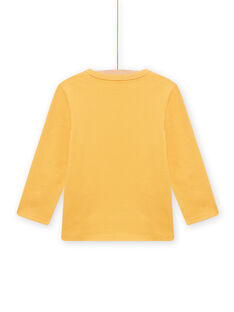 T-shirt gialla ricamo tartaruga bambino NOVITEE3 / 22S902M2TMLB107