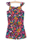 Tuta corta con stampa a fiori blu bambina NAWACOMB / 22S901V1CBLC211