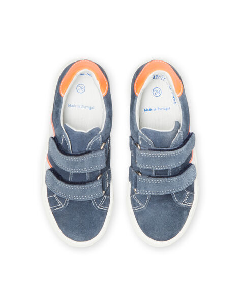 Sneakers blu con dettagli fluo bambino NOBASCOME / 22KK3633D3FC201