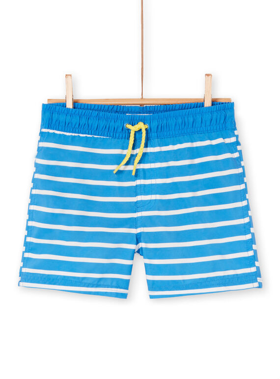 Costume shorts blu e bianco bambino LYOMERBOXEX / 21SI02DBMAIC238