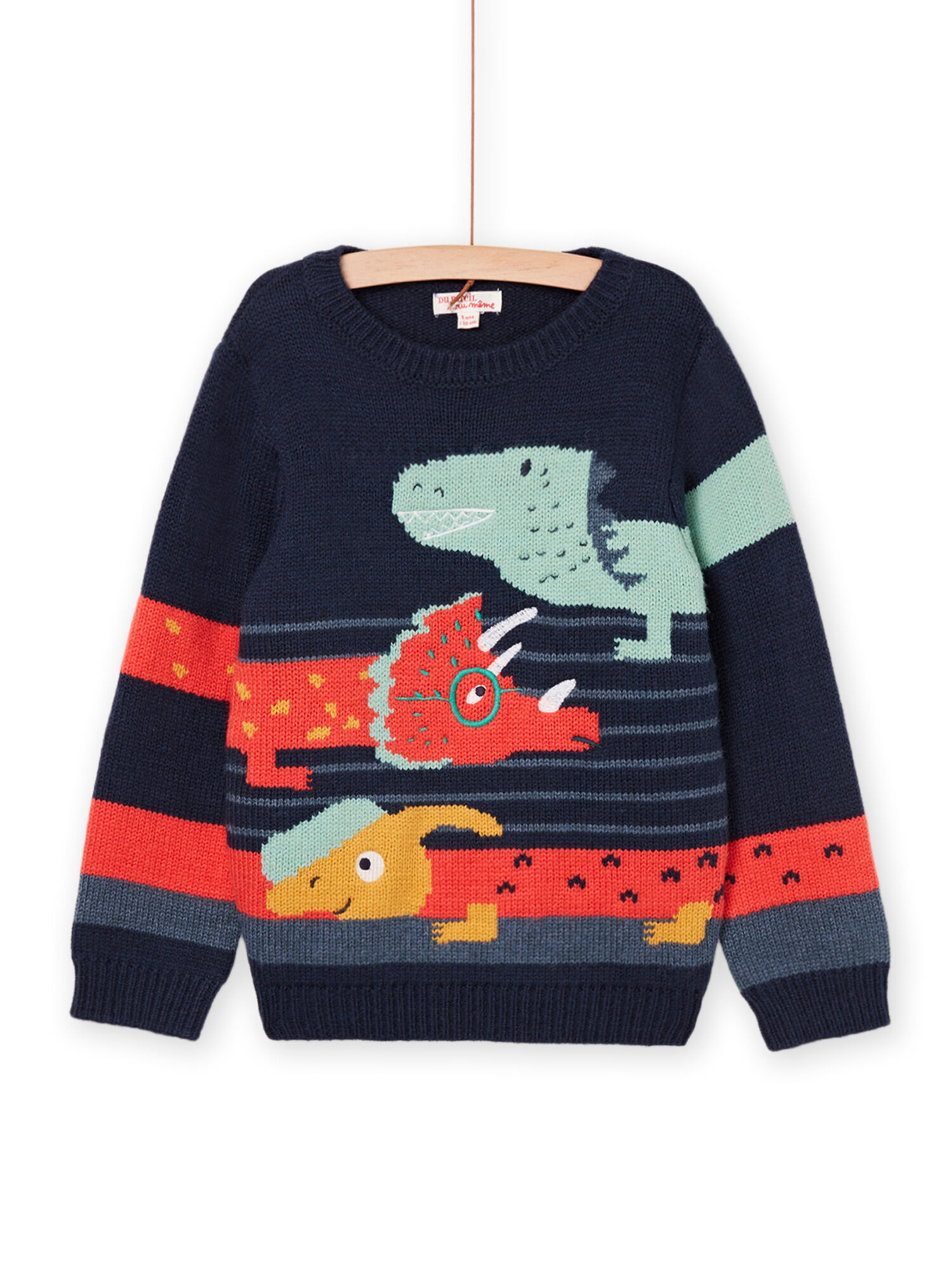 Maglia a maniche lunghe con motivo dinosauro acquisto online Maglia Felpa Cardigan DPAM