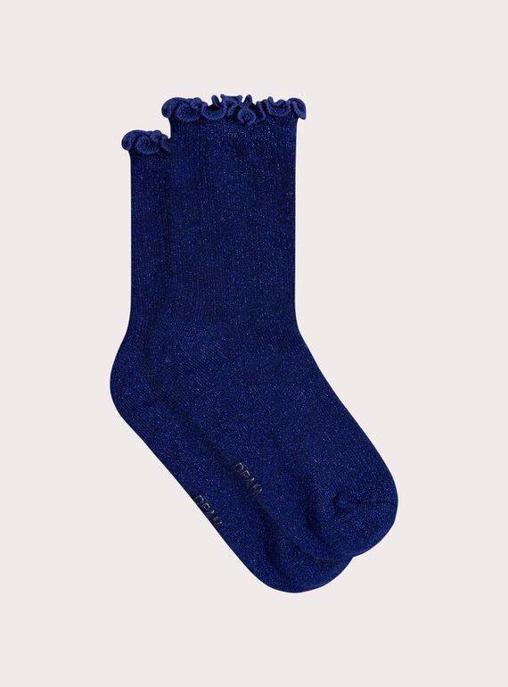 Calzini blu brillanti per bambina XYAJOSCHO2 / 25WI01E3SOQ703