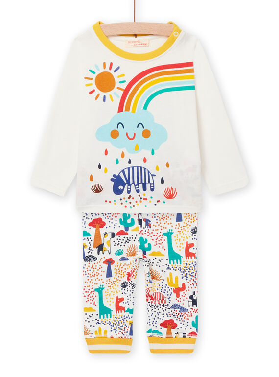 Completo T-shirt e pantaloni con stampa animali colorata neonato NULUENS / 22SG10P1ENS001