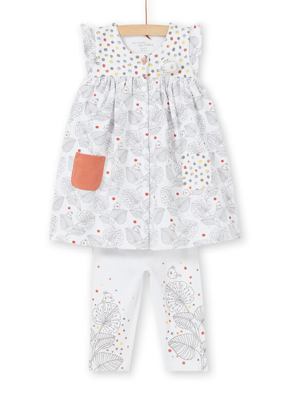 Completo abito con maniche corte e leggings neonata LOU1ENS1 / 21SF03H2ENS000