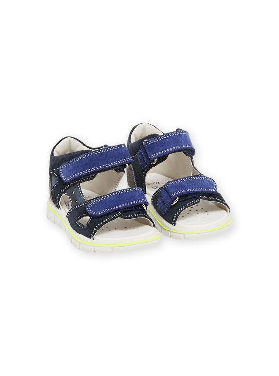 Sandali navy in crosta di pelle RUSANDSPORT / 23KK3862D0E070