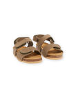Sandali kaki in pelle RUNUKAKI / 23KK3861SLB604