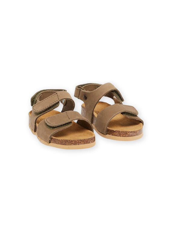 Sandali kaki in pelle RUNUKAKI / 23KK3861SLB604