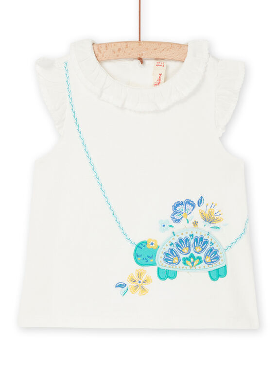 T-shirt a maniche corte ecrù RIBALBRA / 23SG09W1BRA001