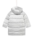 Piumino con cappuccio argentato PALONDOUN2 / 22W901G1D3E956