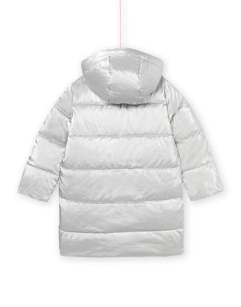 Piumino con cappuccio argentato PALONDOUN2 / 22W901G1D3E956