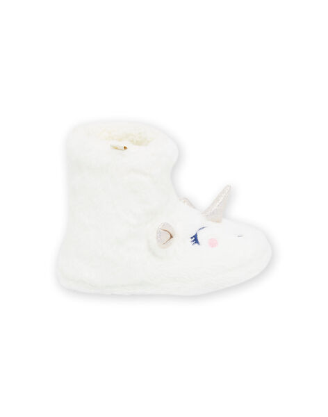 Babbucce peluche unicorno PAPANTBOOTS / 22XK3551PTD001