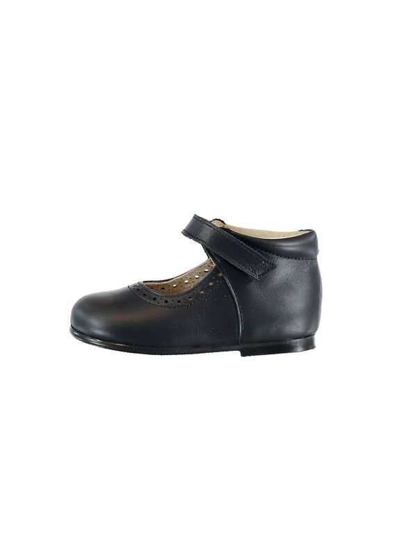 Scarpe baby pelle verniciata navy neonata GBFBABPERF2 / 19WK37I1D13070