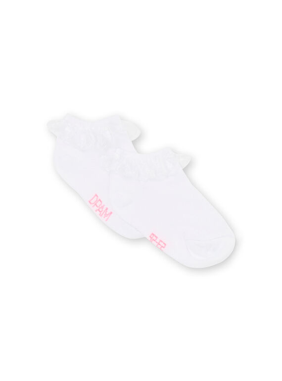 Calze bianche e rosa neonata LYIBALSOQ / 21SI09O1SOQ000