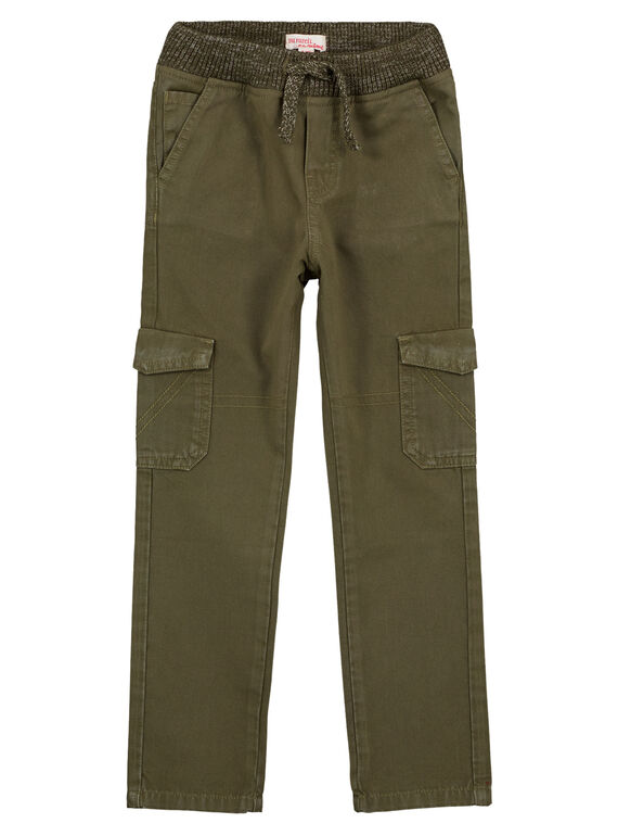 Pantaloni Cargo Elasticizzati Kaki GOJOPAMAT2 / 19W9024BD2B604