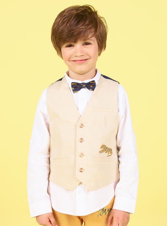 Gilet da completo beige - Bambino LOJAUGIL / 21S902O1GSMA014