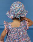 Cappello blu con stampa a fiori neonata NYISANCHA / 22SI09C2CHAC221