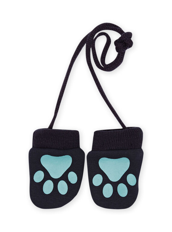 Muffole blu felpate neonato MYUTUMOU / 21WI1051GANC234