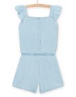 Tuta denim chiaro bambina NASANCOMB1 / 22S901S2CBLP272