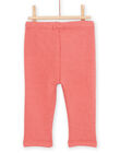 Pantaloni terracotta con motivo testa di animale sulle ginocchia PIJOPANDOU3 / 22WG09D2PANE415