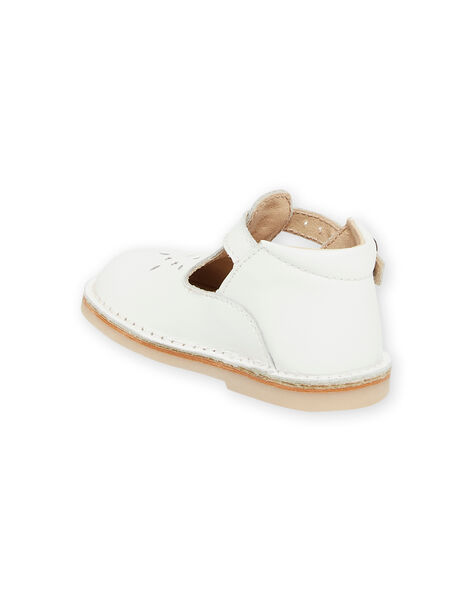 Scarpe baby perforate bianche neonato NUSALBASIB / 22KK3852D13000