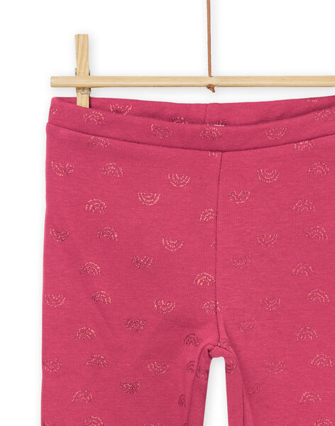 Leggings con stampa arcobaleno rosa PAJOLEG3 / 22W901C2PAN718