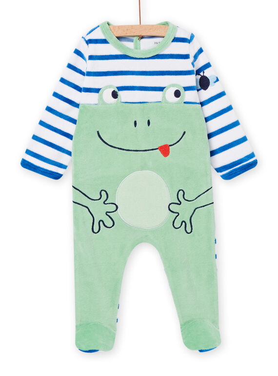 Tutina bianca, verde e blu neonato NEGAGRENOU / 22SH14G1GRE000
