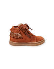 Sneakers cammello a frange neonata MIBASFRANGE / 21XK3751D3F804