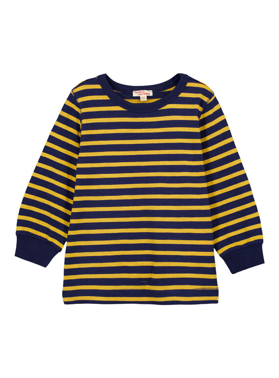 T-shirt Maniche lunghe a righe ocra GOJOTIRIB5 / 19W90243D32B116