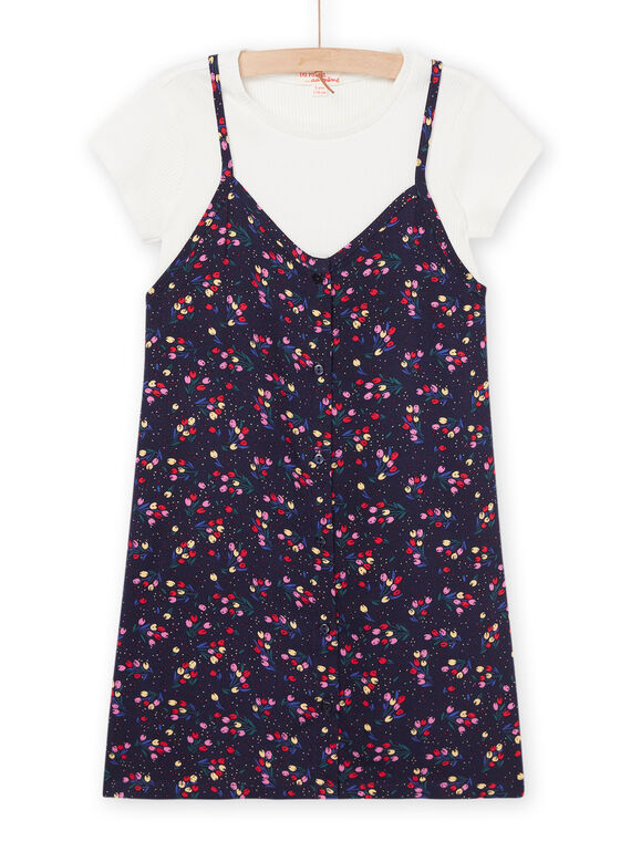 Abito con stampa a fiori con t-shirt integrata RANAUROB4 / 23S901N4ROB070