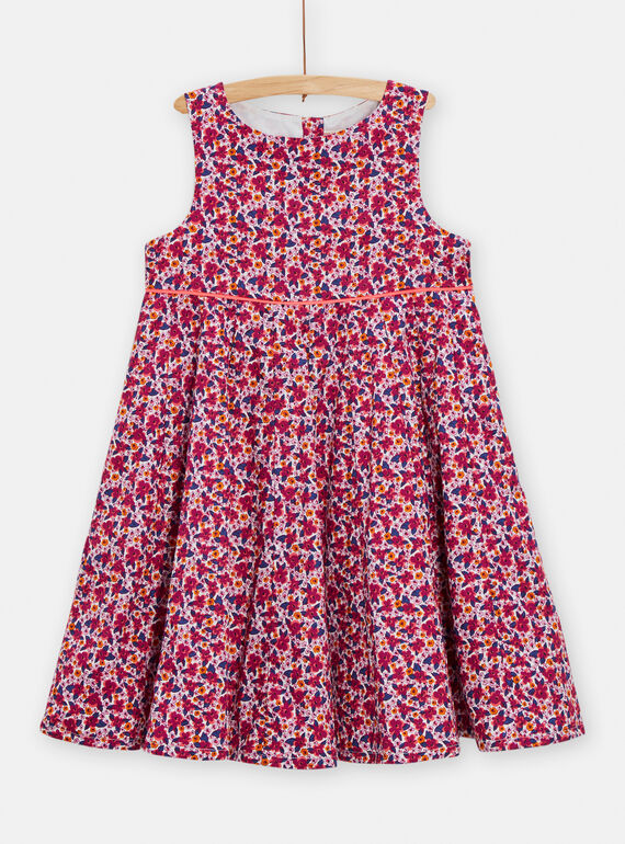Abito multicolore con stampa a fiori bambina TAPAROB1 / 24S90121ROB001