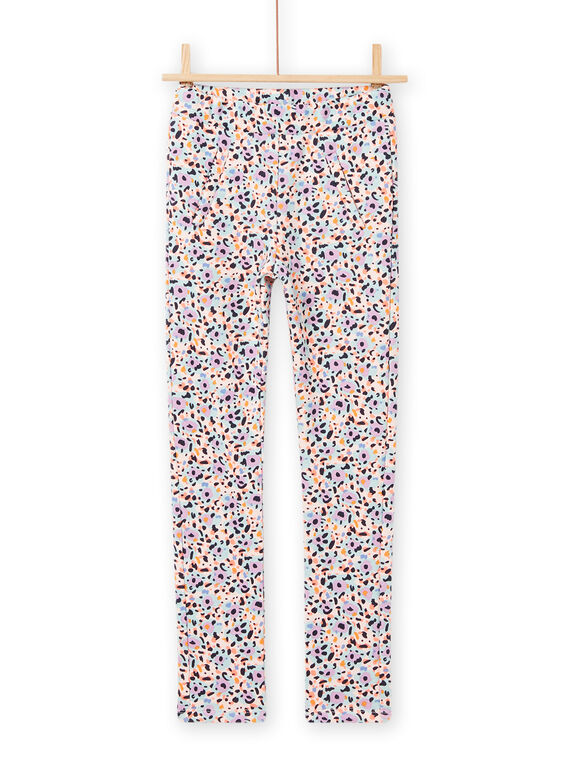 Pantaloni imbottiti stampa fantasia colorata bambina NAMOPANT2 / 22S901N2PAND327