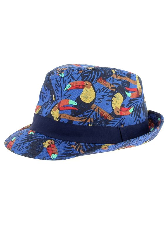 Boys' hat in a fancy print CYOGAUCHA / 18SI02L1CHAC209