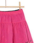 Gonna con volant nera e rosa double face RAJUNJUP2 / 23S901U1JUPC243