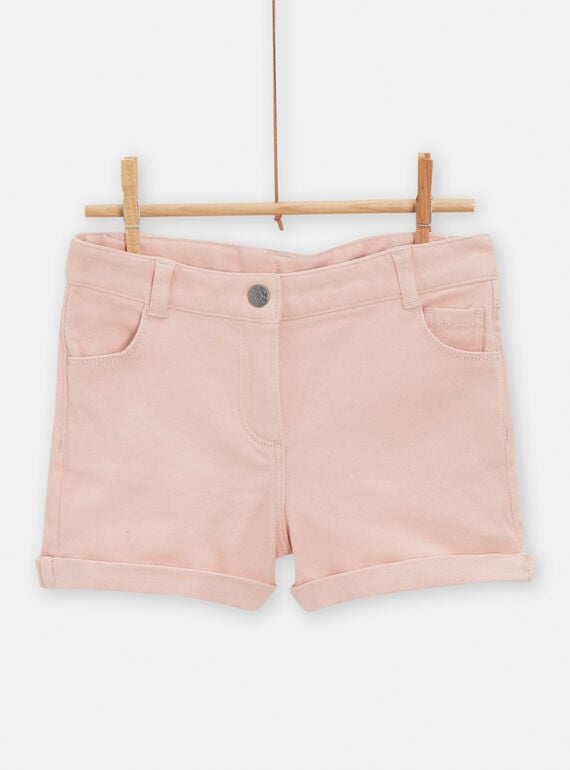 Shorts in jeans rosa bambina TAJOSHORT4 / 24S901C1SHOD329