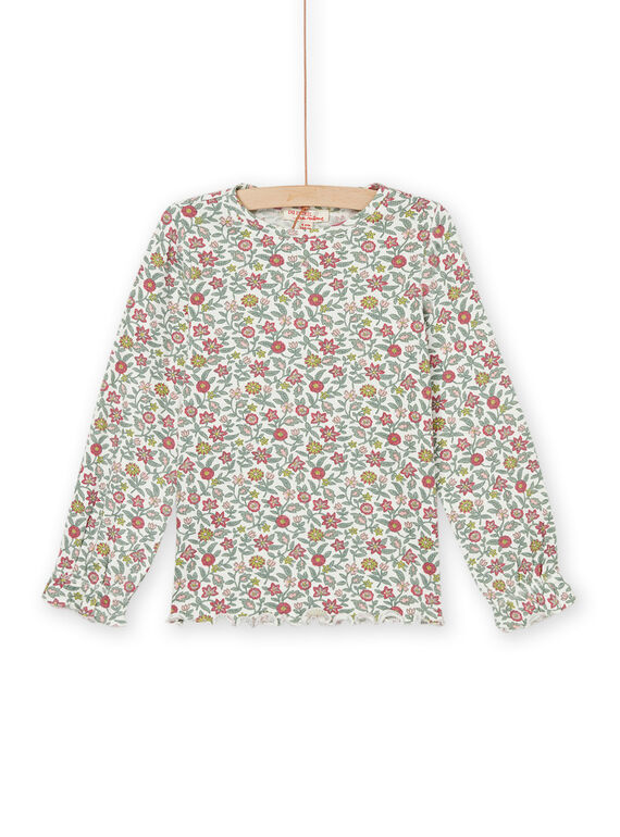 T-shirt a maniche lunghe con stampa a fiori PARHUTEE5 / 22W901Q2TML001