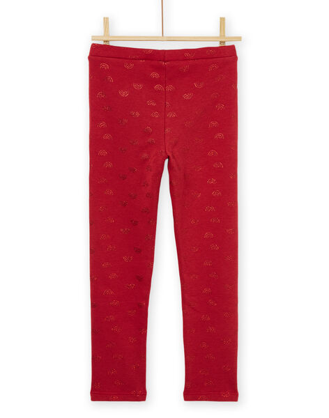 Leggings con stampa arcobaleno rossa PAJOLEG2 / 22W901C3PAN410