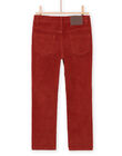 Pantaloni in tela rossi POJOPAVEL3 / 22W902C1PAN050