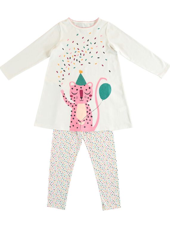 Camicia da notte con leggings bambina JEFACHUPAN / 20SH11C1CHN001