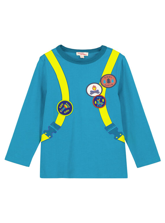 T-shirt Turchese Maniche Lunghe GOTUTEE2 / 19W902Q3TMLC217