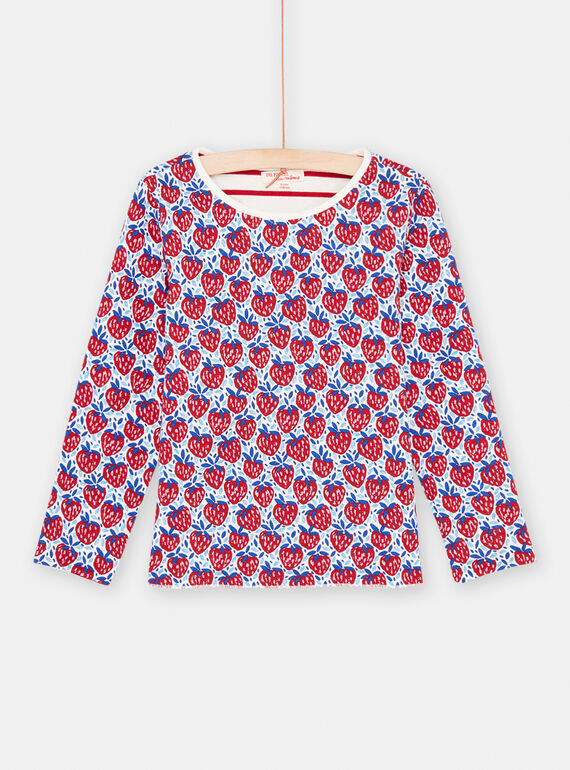 T-shirt con fondo ecrù double face bambina SAFORTEE2 / 23W901K3TML001