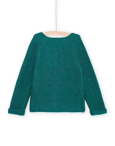Cardigan turchese scuro PAJOCAR3 / 22W901D3CARC217