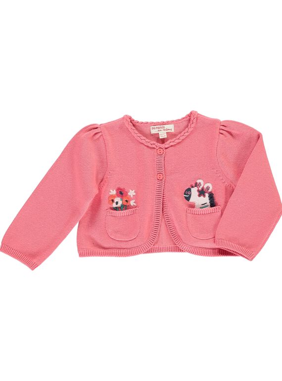Baby girls' cardigan CIHOCARDI2 / 18SG09E1CAR404