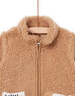 Cardigan bicolore con cerniera in sherpa PURHUGIL / 22WG10Q1GIL821
