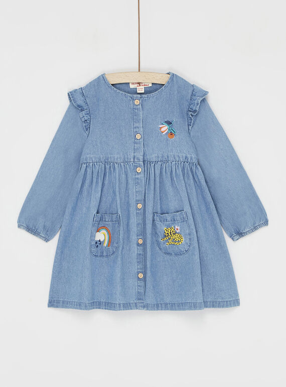 Abito blu in denim SILINROB3 / 23WG09H2ROBP274