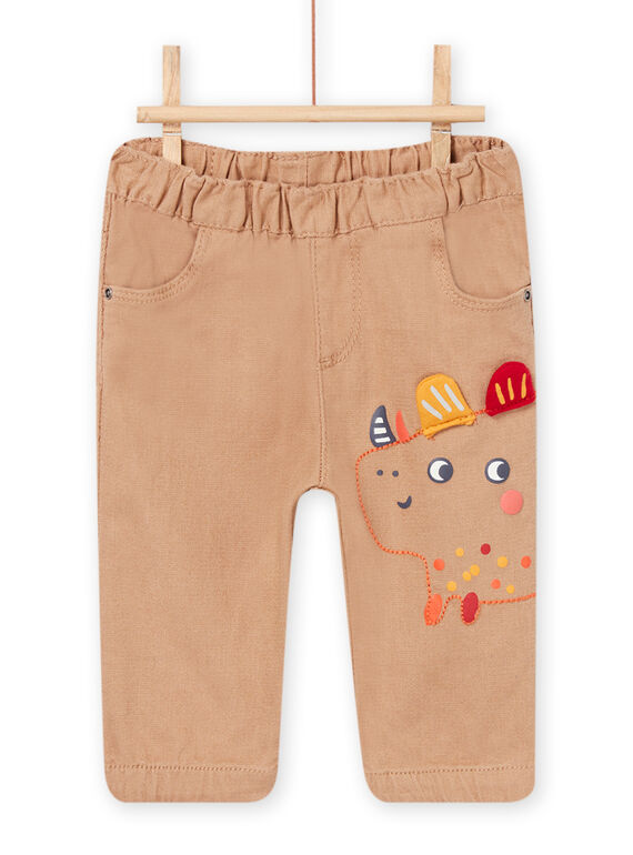 Light brown PANTS NUFLAPAN / 22SG10R1PAN803