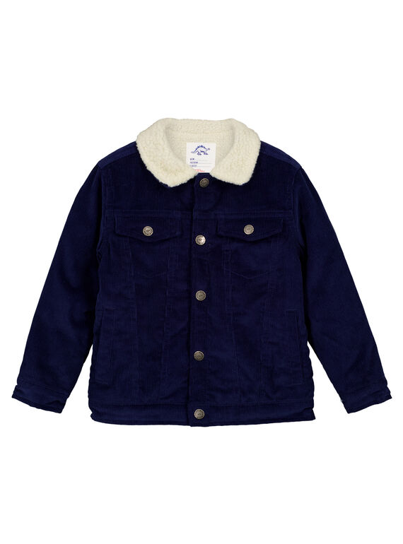 Giacca in Velluto con fodera e imbottitura Navy GOGROVES2 / 19W90281VES070
